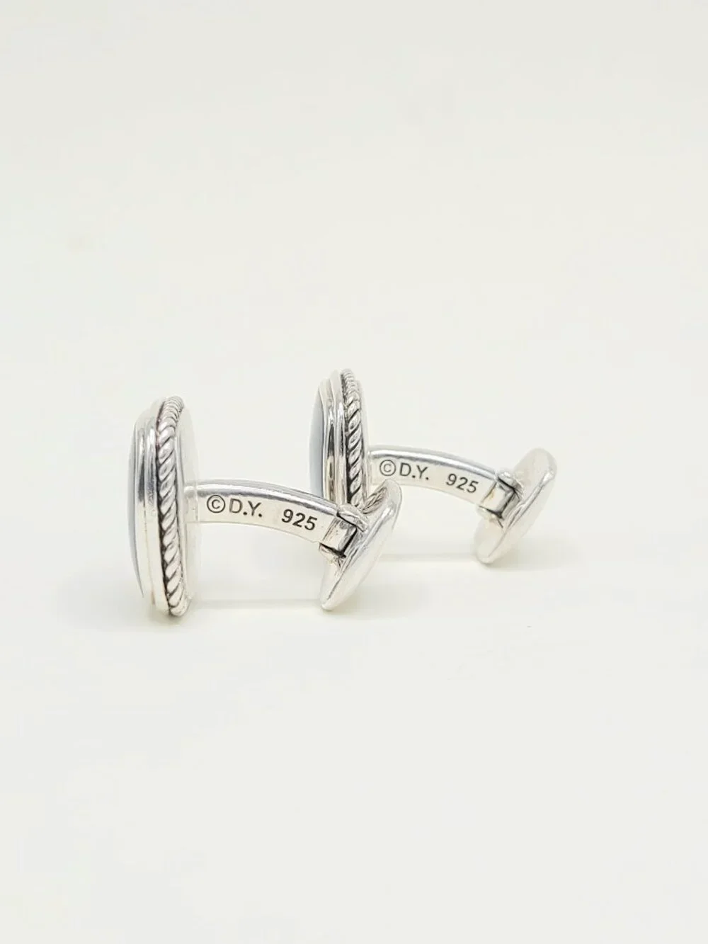 David Yurman Exotic Stone Cufflinks w/ Pietersite